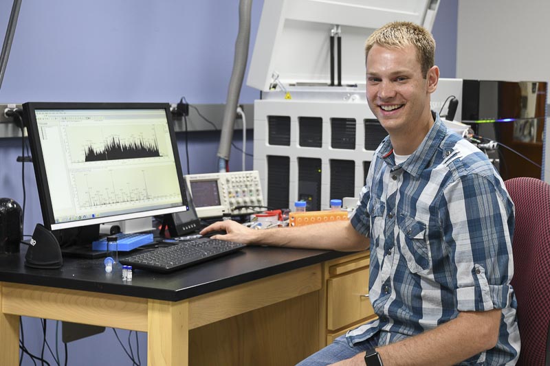 Post-doctoral fellow Kevin Schauer